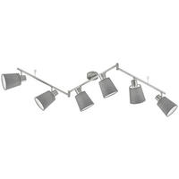 TAKLAMPA Jeff  - grå, Design, textil (11/145cm) - Fischer & Honsel