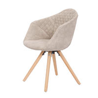 STUHL-SET 2 Stück  in Holz, Kunststoff  - Creme/Weiß, MODERN, Holz/Kunststoff (59/82/55cm) - Kayoom