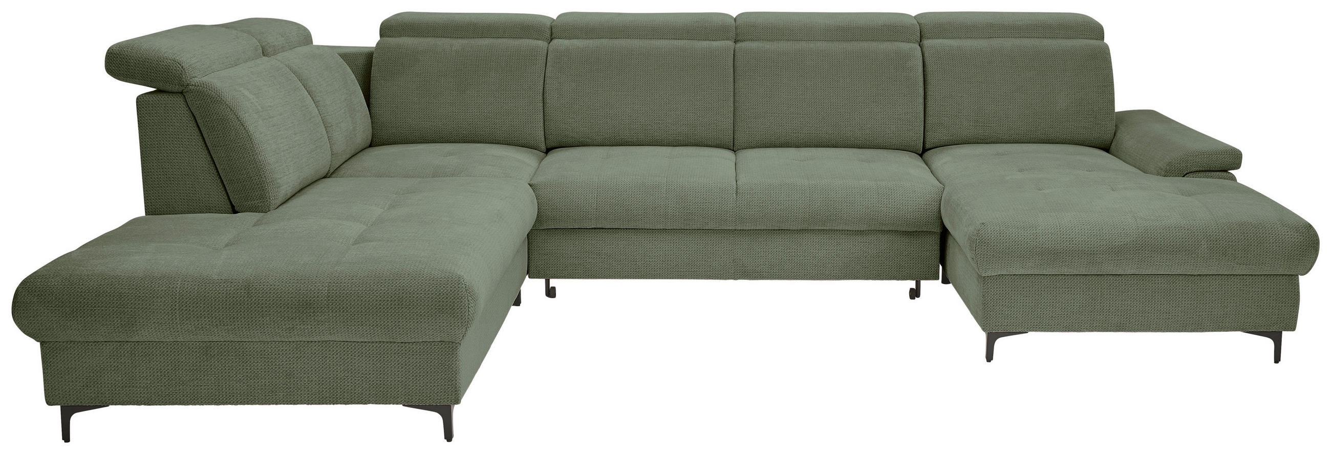 Stylife Wohnlandschaft Dunkelgrün 364x270 cm
