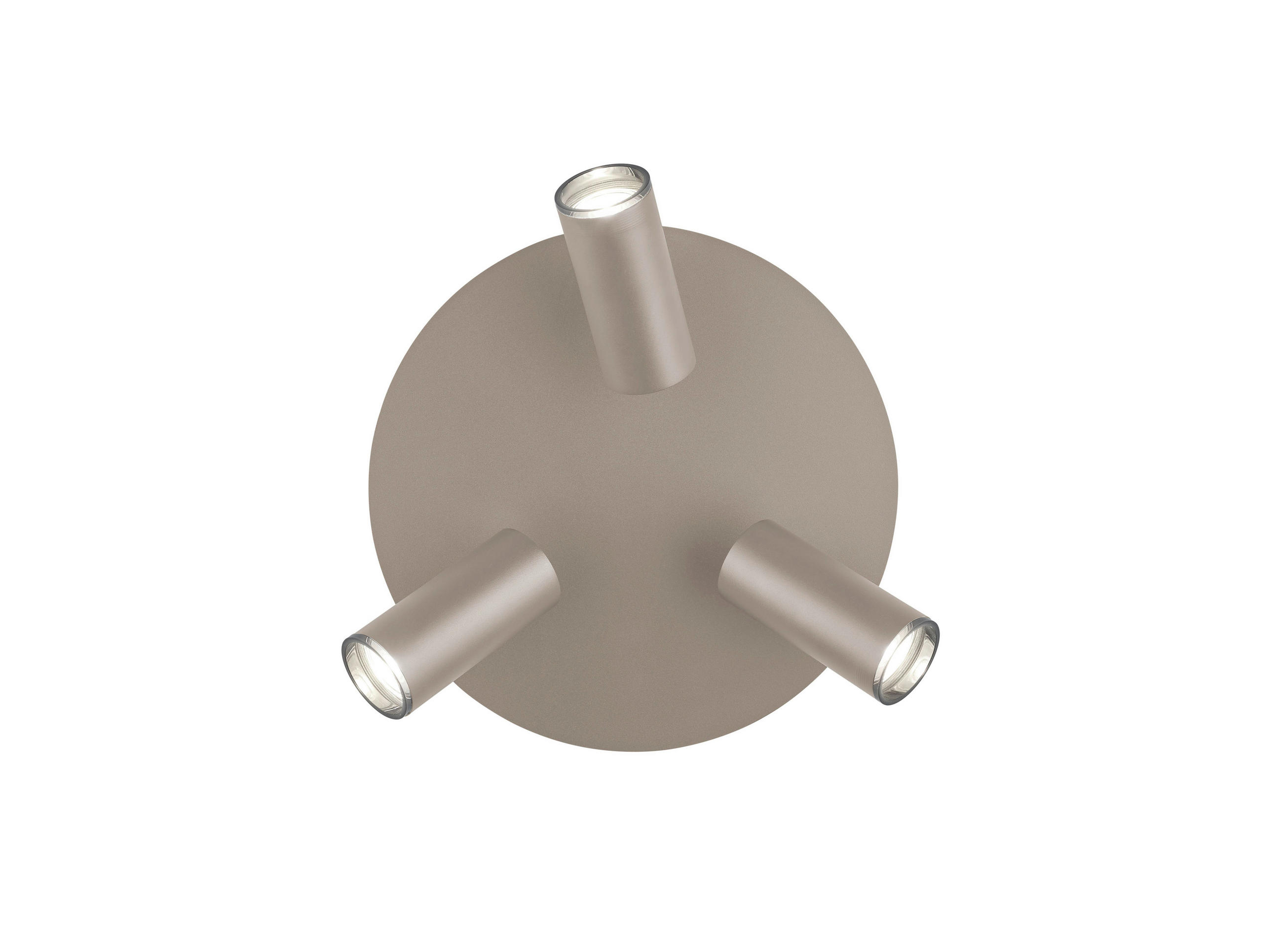 DECKENLEUCHTE 35/20 cm   - Taupe, KONVENTIONELL, Metall (35/20cm) - Hell