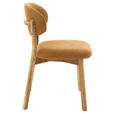 STUHL in Holz, Textil Currygelb, Wildeiche  - Currygelb/Wildeiche, KONVENTIONELL, Holz/Textil (50/82/57cm) - Venda
