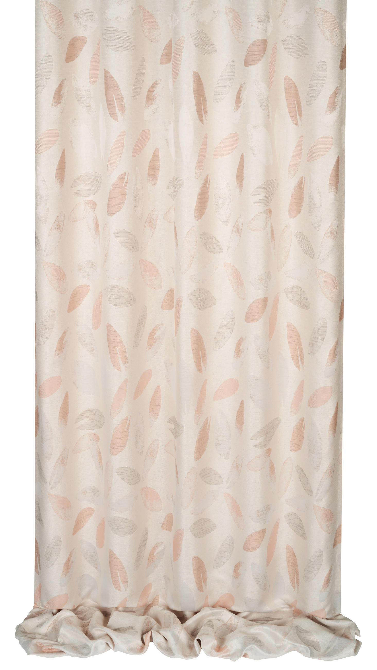 VORHANGSTOFF per lfm halbtransparent  - Orange, KONVENTIONELL, Textil (140cm) - Esposa