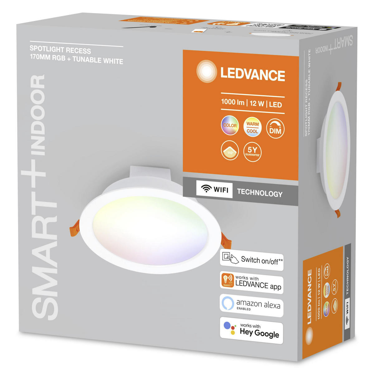 LED-STRAHLER 17/5,7 cm   - Weiß, Basics, Kunststoff (17/5,7cm) - Ledvance