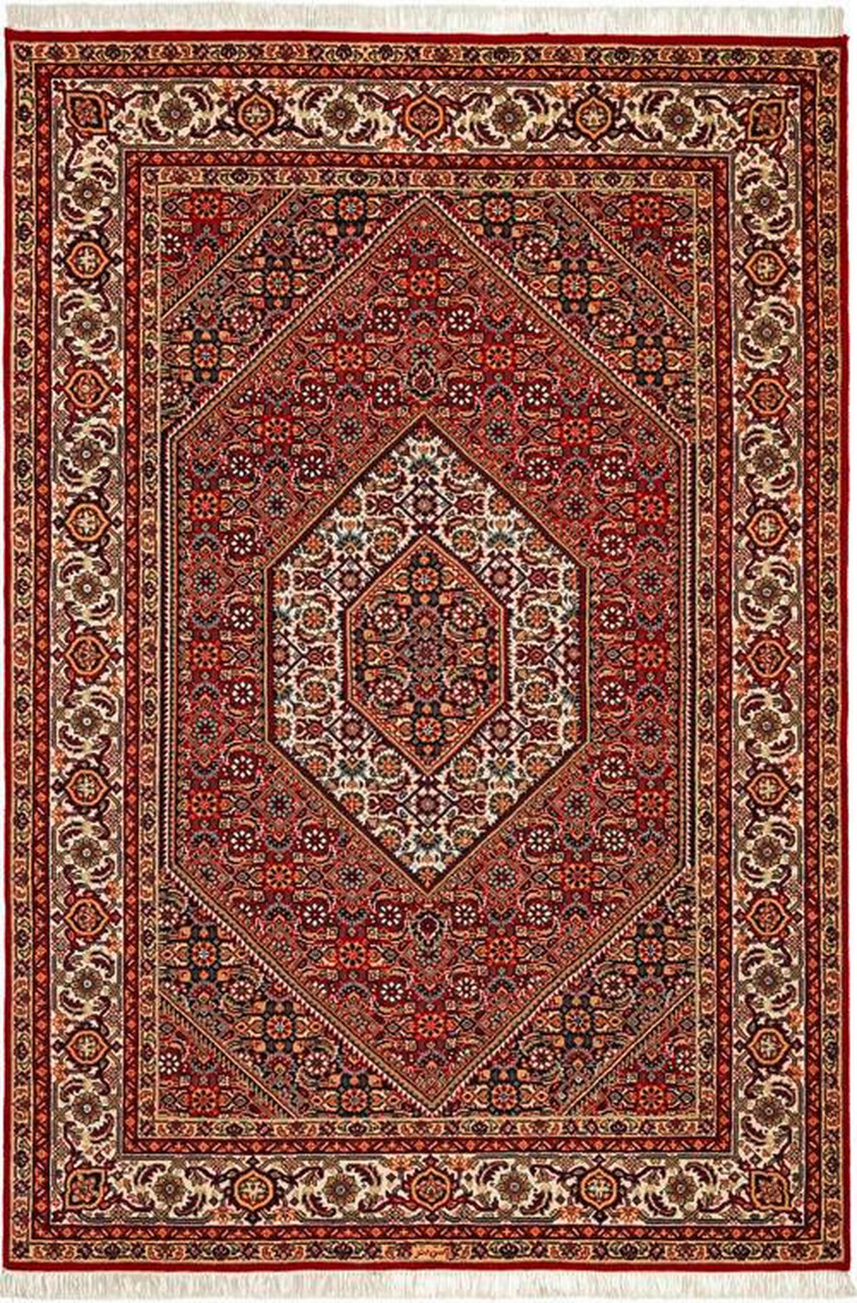 ORIENTÁLNY KOBEREC, 160/230 cm, krémová, červená - krémová/červená, Lifestyle, textil (160/230cm) - Cazaris