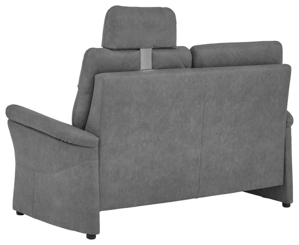 2,5-SITZER Mikrofaser Dunkelgrau  - Dunkelgrau/Schwarz, Konventionell, Kunststoff/Textil (170/98/91cm) - Elegando