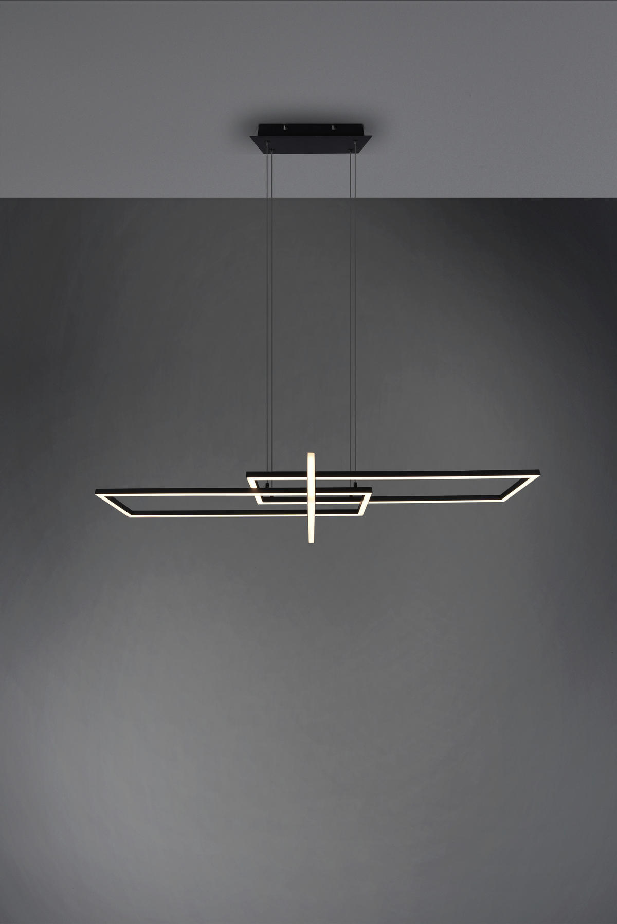 LED-HÄNGELEUCHTE 110/40/150 cm  - Schwarz, Design, Metall (110/40/150cm) - Trio Leuchten