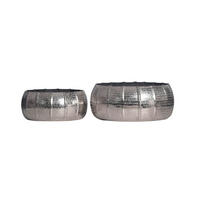 DEKOVASE  - Silberfarben, Design, Metall (39/17/39cm) - Livetastic