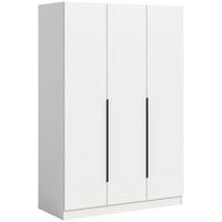 DREHTÜRENSCHRANK  in Weiß  - Schwarz/Weiß, MODERN, Holzwerkstoff (120/181/52cm) - MID.YOU