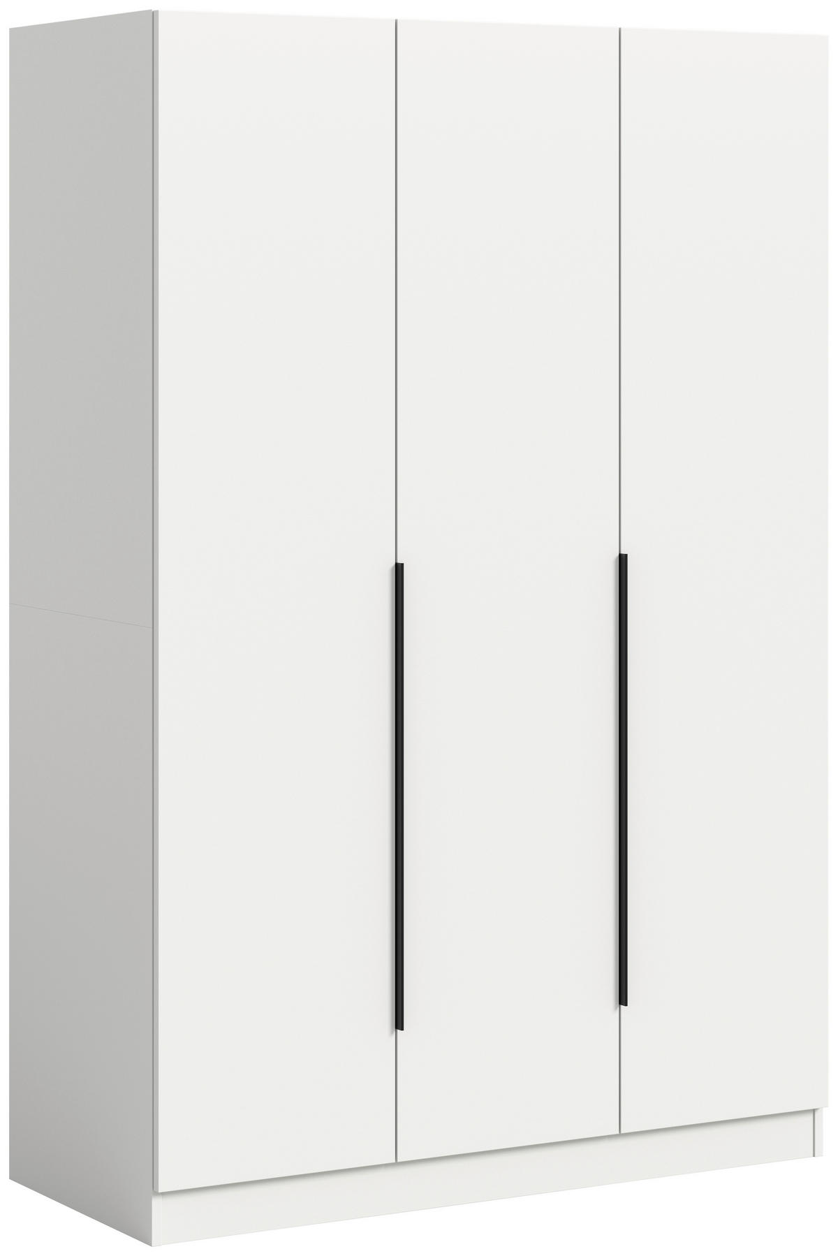 DREHTÜRENSCHRANK  in Weiß  - Schwarz/Weiß, MODERN, Holzwerkstoff (120/181/52cm) - MID.YOU