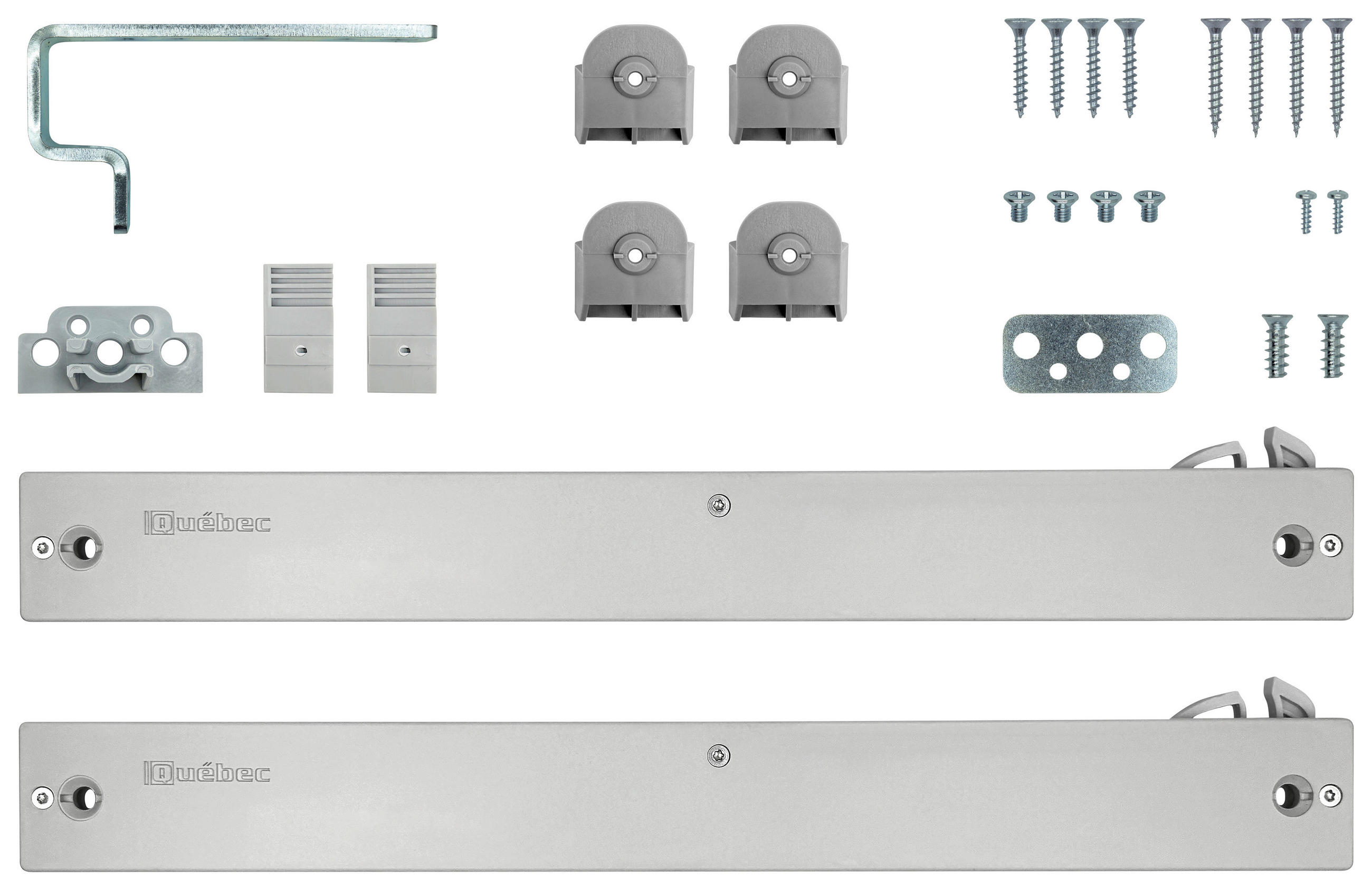 TÜRDÄMPFER 30/2/4 cm   - Grau, Kunststoff (30/2/4cm) - Hom`in