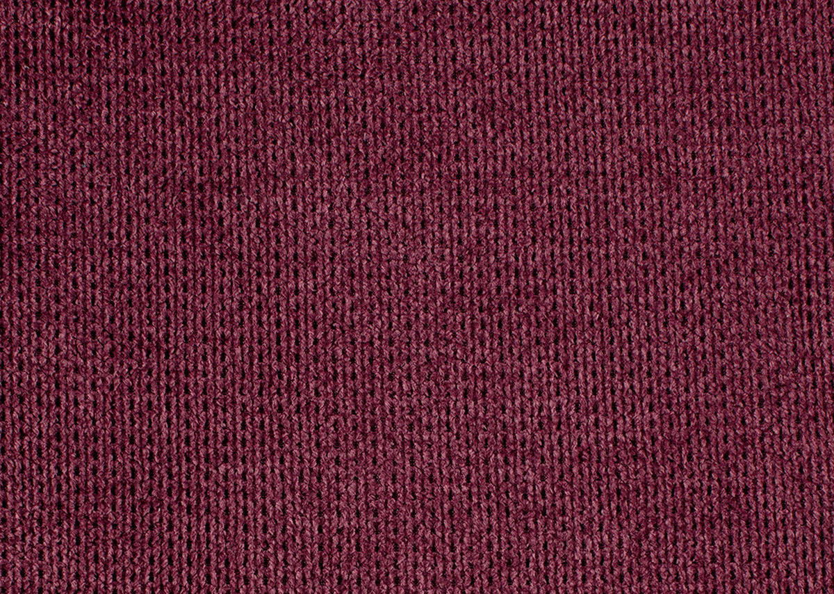 ECKSOFA Bordeaux Webstoff  - Bordeaux/Schwarz, KONVENTIONELL, Textil/Metall (304/196cm) - Hom`in