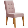 STUHL in Holz, Textil Rosa, Eichefarben  - Eichefarben/Rosa, LIFESTYLE, Holz/Textil (42/95/57cm) - Carryhome