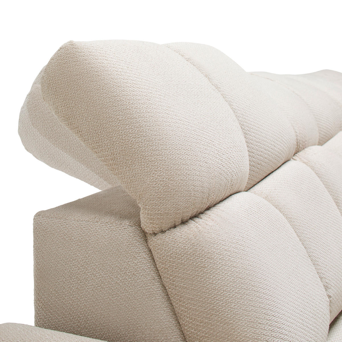 HÖRNSOFFA i vävt tyg beige  - beige/svart, Modern, trämaterial/trä (302/86-105/217cm) - Livetastic