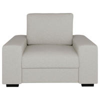 SESSEL in Bouclé Beige  - Beige/Schwarz, Design, Textil (108/91/92cm) - MID.YOU