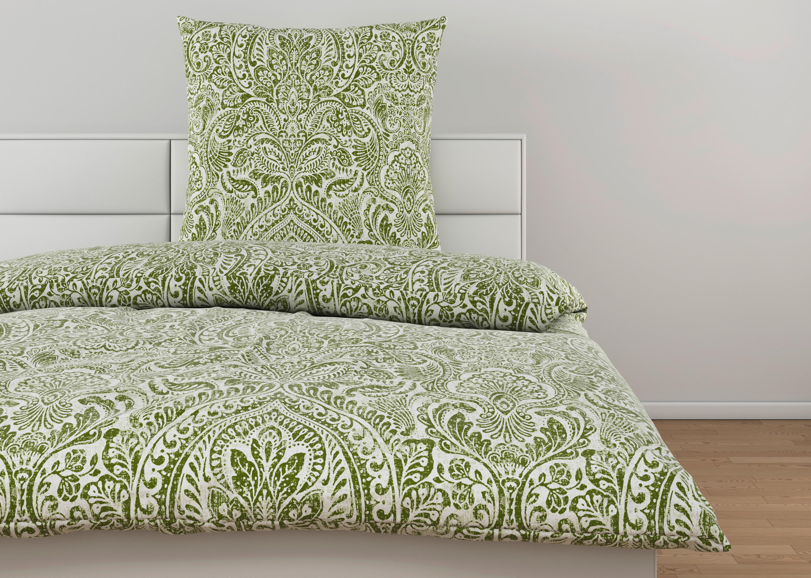 BETTWÄSCHE Perissa Renforcé  - Grün, Design, Textil (135/200cm) - Ambiente