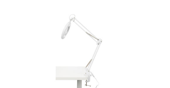 SCHREIBTISCHLEUCHTE Zaniah 60/15,8/33 cm  - Weiß, Basics, Kunststoff/Metall (60/15,8/33cm) - Novel