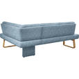 ECKBANK 280/174 cm  in Eichefarben, Hellblau  - Eichefarben/Hellblau, Design, Holz/Textil (280/174cm) - Dieter Knoll