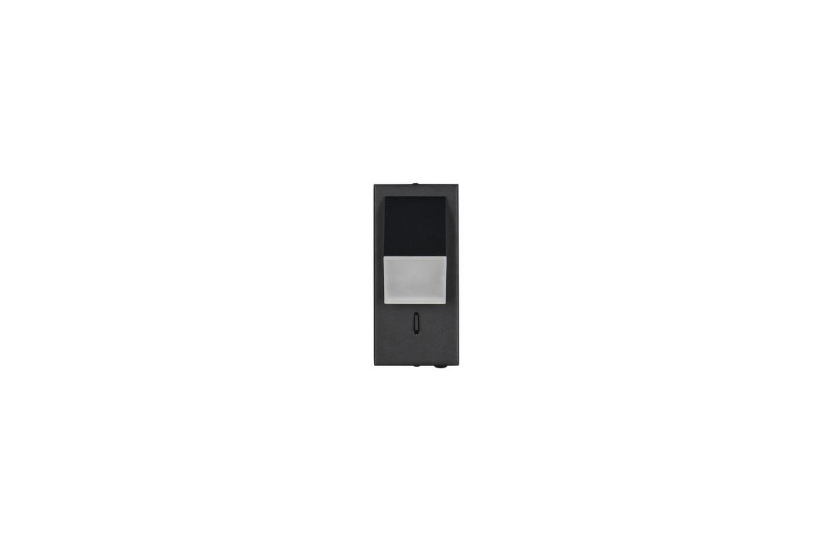 LED-WANDLEUCHTE   - Schwarz, Basics, Metall (15/7/8.5cm)