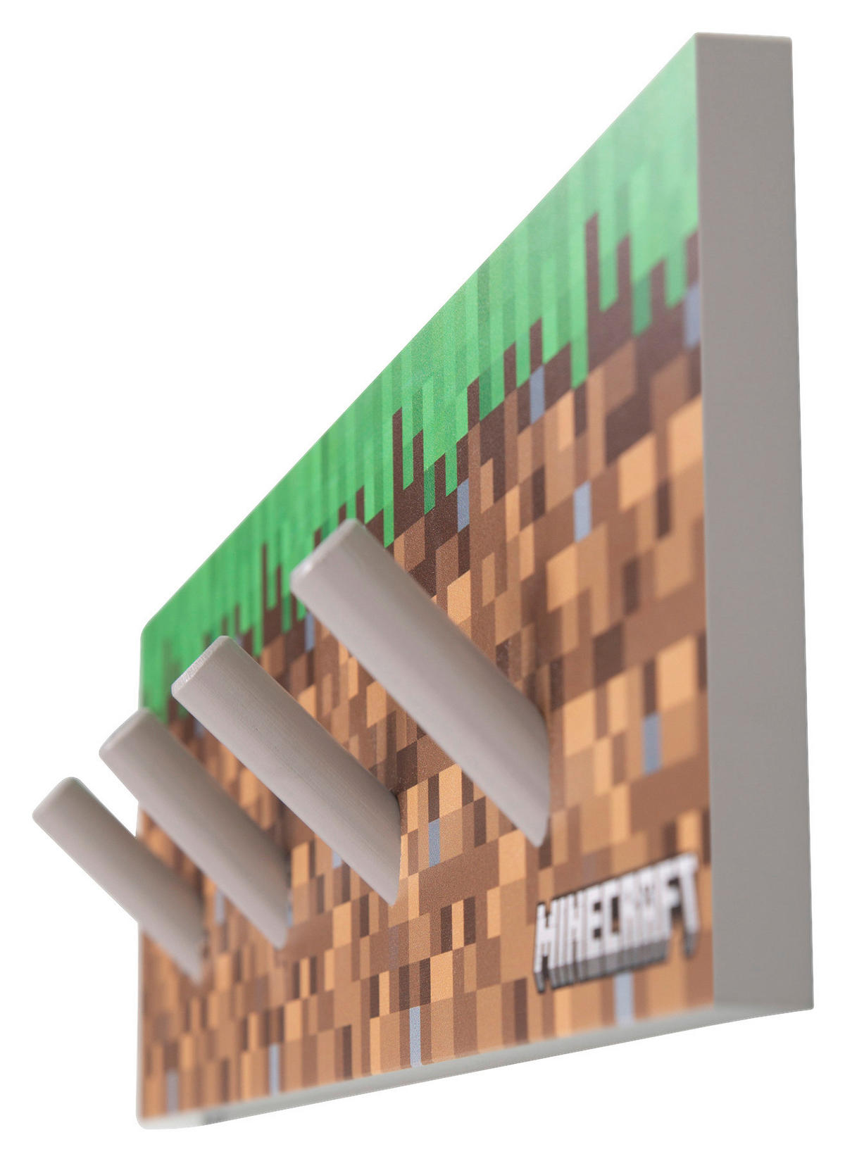 DĚTSKÝ VĚŠÁK NA OBLEČENÍ  - vícebarevná, Moderní, kompozitní dřevo (45/13/1,5cm) - Minecraft