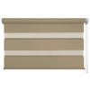 DOPPELROLLO  halbtransparent  80/210 cm    - Braun, Design, Textil (80/210cm)