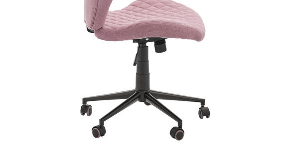 DREHSTUHL Webstoff Rosa - Schwarz/Rosa, MODERN, Kunststoff/Textil (51/90-98/51cm) - Carryhome