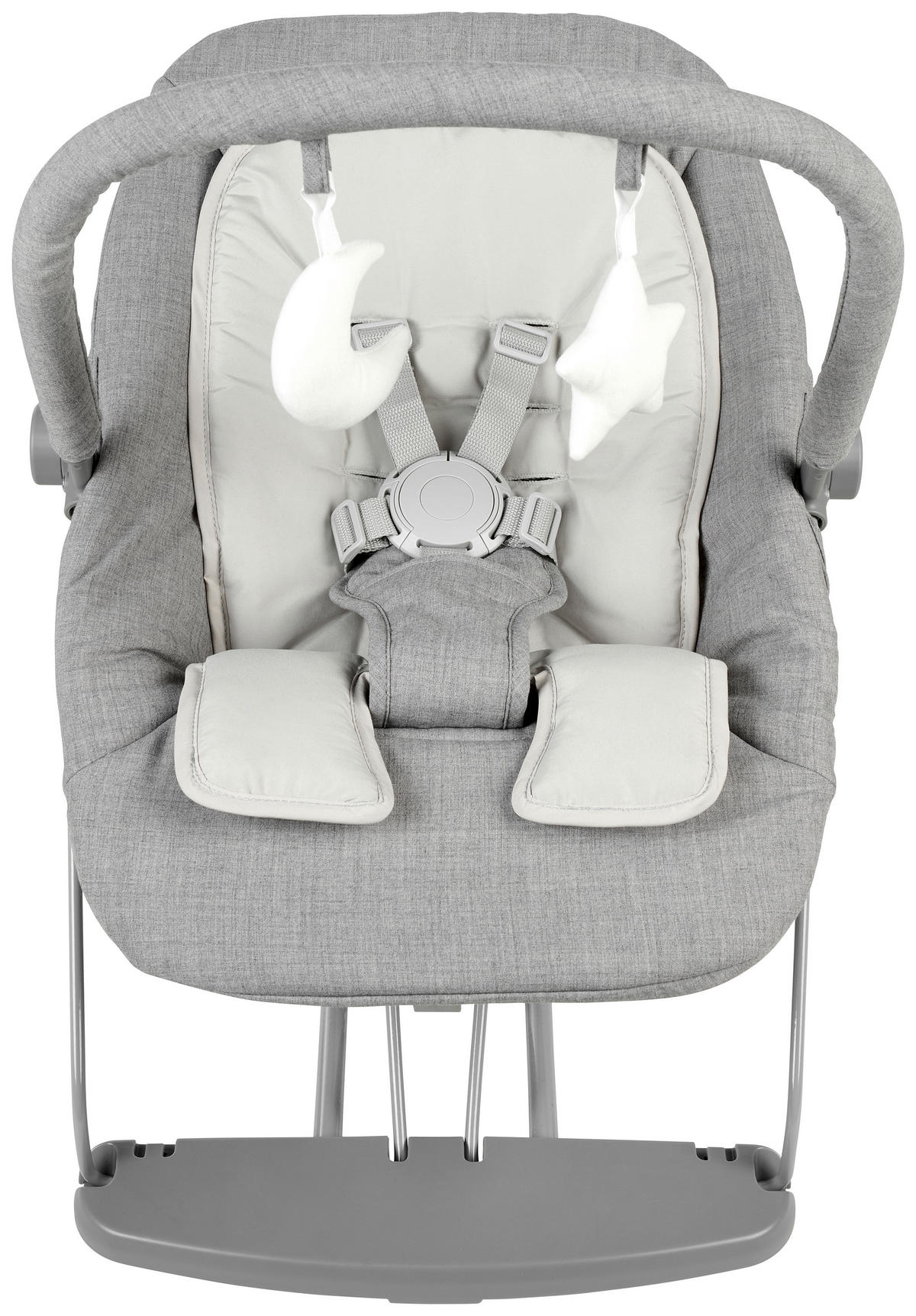 SCHAUKELWIPPE Grau   - Grau, Basics, Kunststoff/Textil (66/45/48-58cm) - My Baby Lou