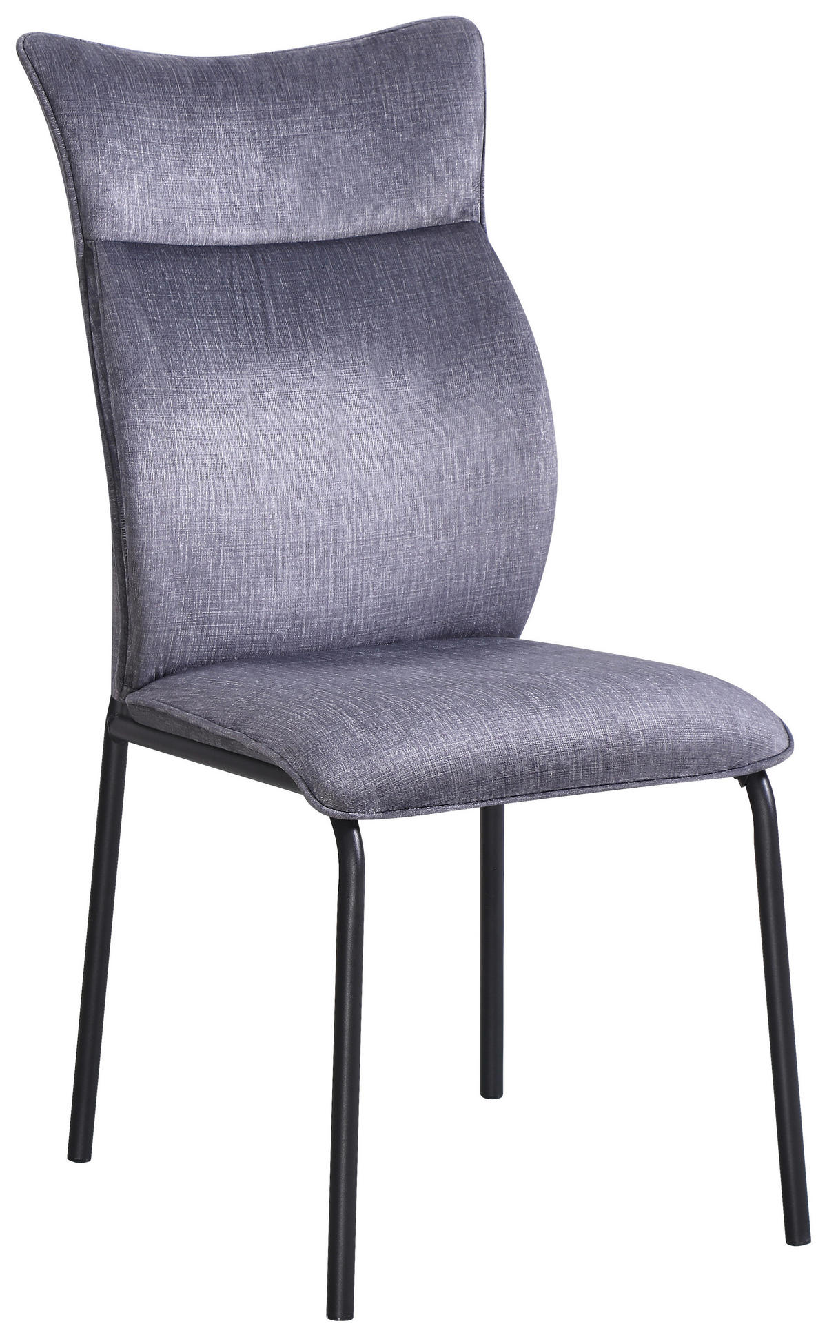 STOLICA  siva, crna  metal, tekstil      - siva/crna, Moderno, metal/tekstil (46/97/63cm)