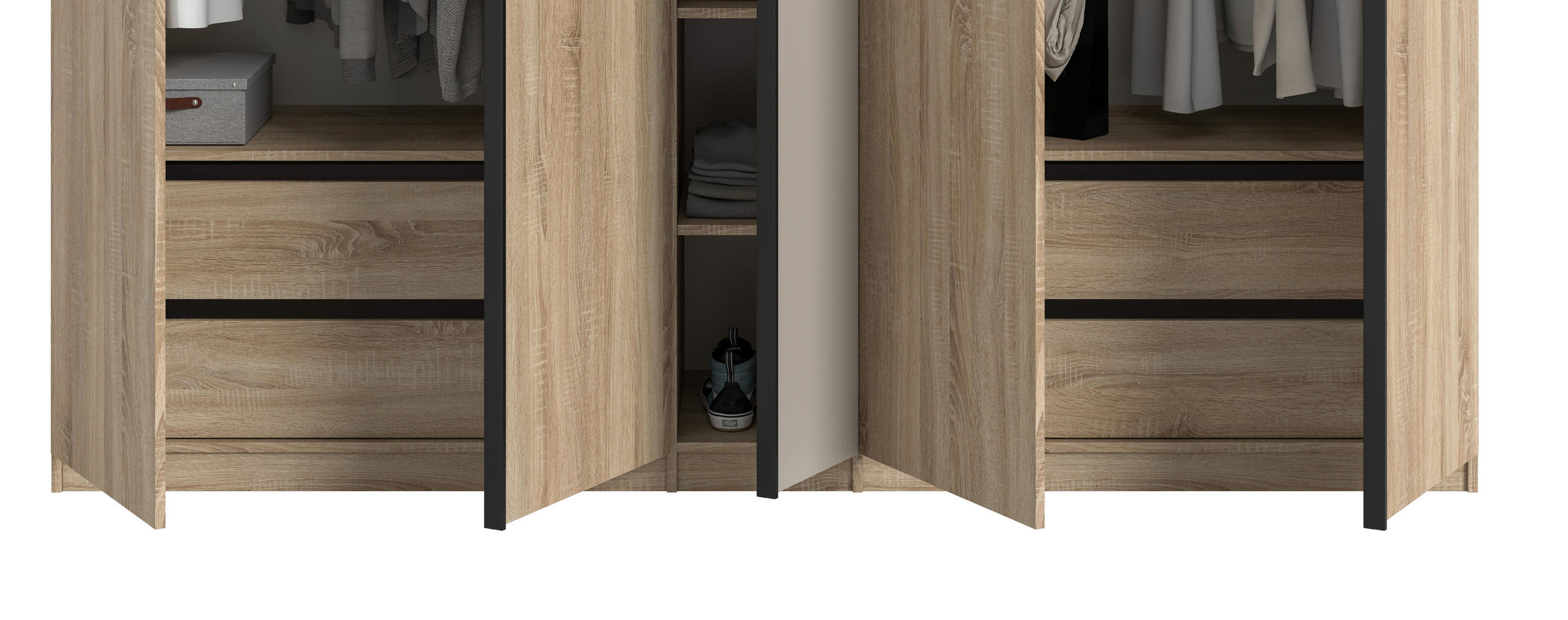 SCHUBKASTENEINSATZ  - Sonoma Eiche, MODERN, Holzwerkstoff (97/47/48cm) - MID.YOU