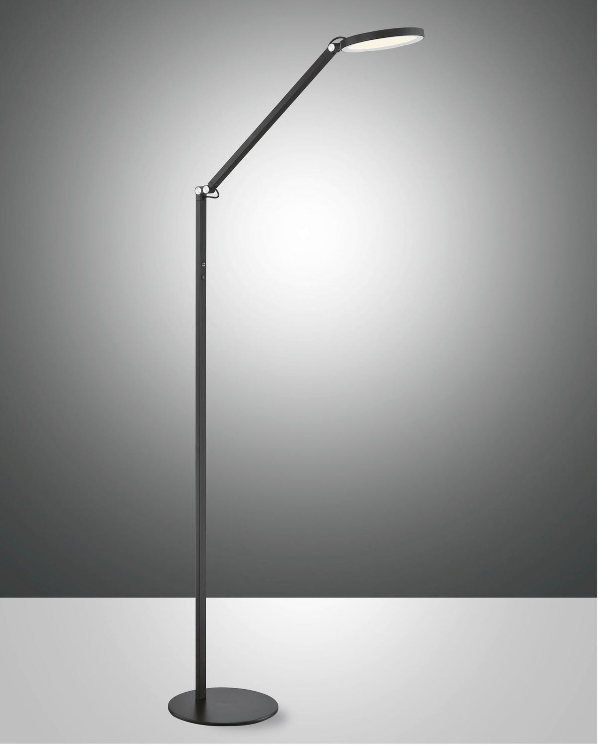 LED-STEHLEUCHTE 60/22/160 cm    - Schwarz, Design, Kunststoff/Metall (60/22/160cm)