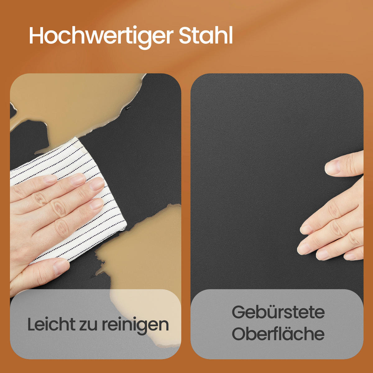 ABFALLSAMMLER 30 L  - Silberfarben/Schwarz, Basics, Kunststoff/Metall (41/47/36cm)