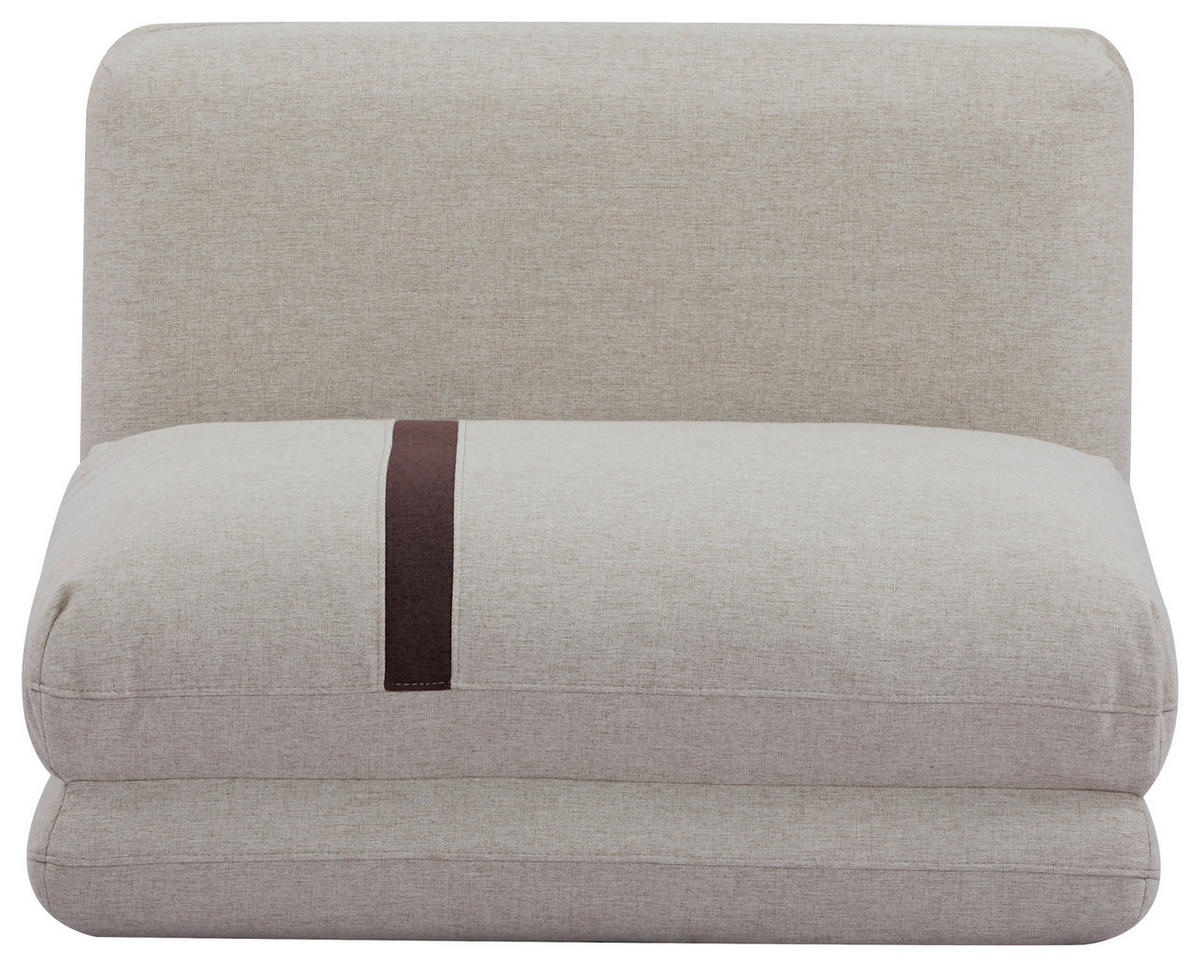 SCHLAFSESSEL in Webstoff Dunkelbraun, Beige  - Dunkelbraun/Beige, Design, Textil (78/58/82cm) - Livetastic