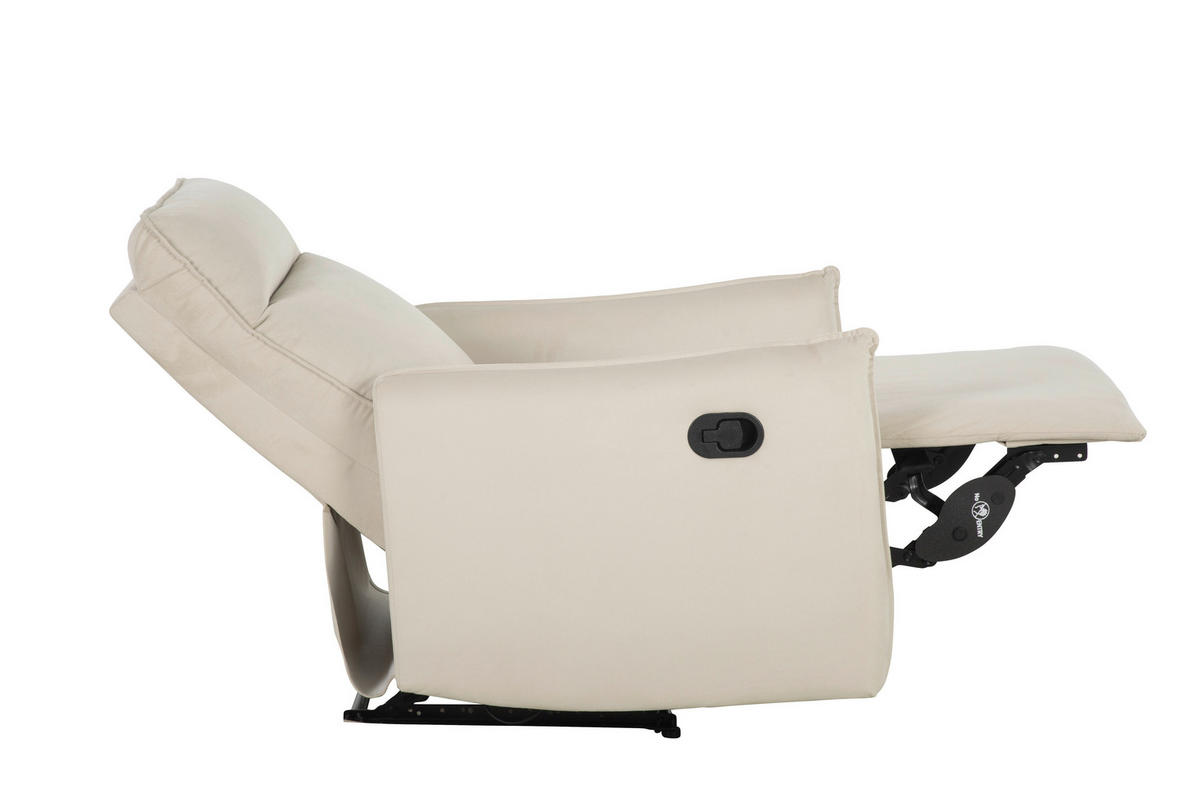 SITZGARNITUR in Samt Beige  - Beige, Konventionell, Textil/Metall (72/102/85.5cm) - P & B