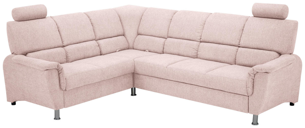 ECKSOFA in Rosa  - Rosa, Design (219/270cm) - Livetastic