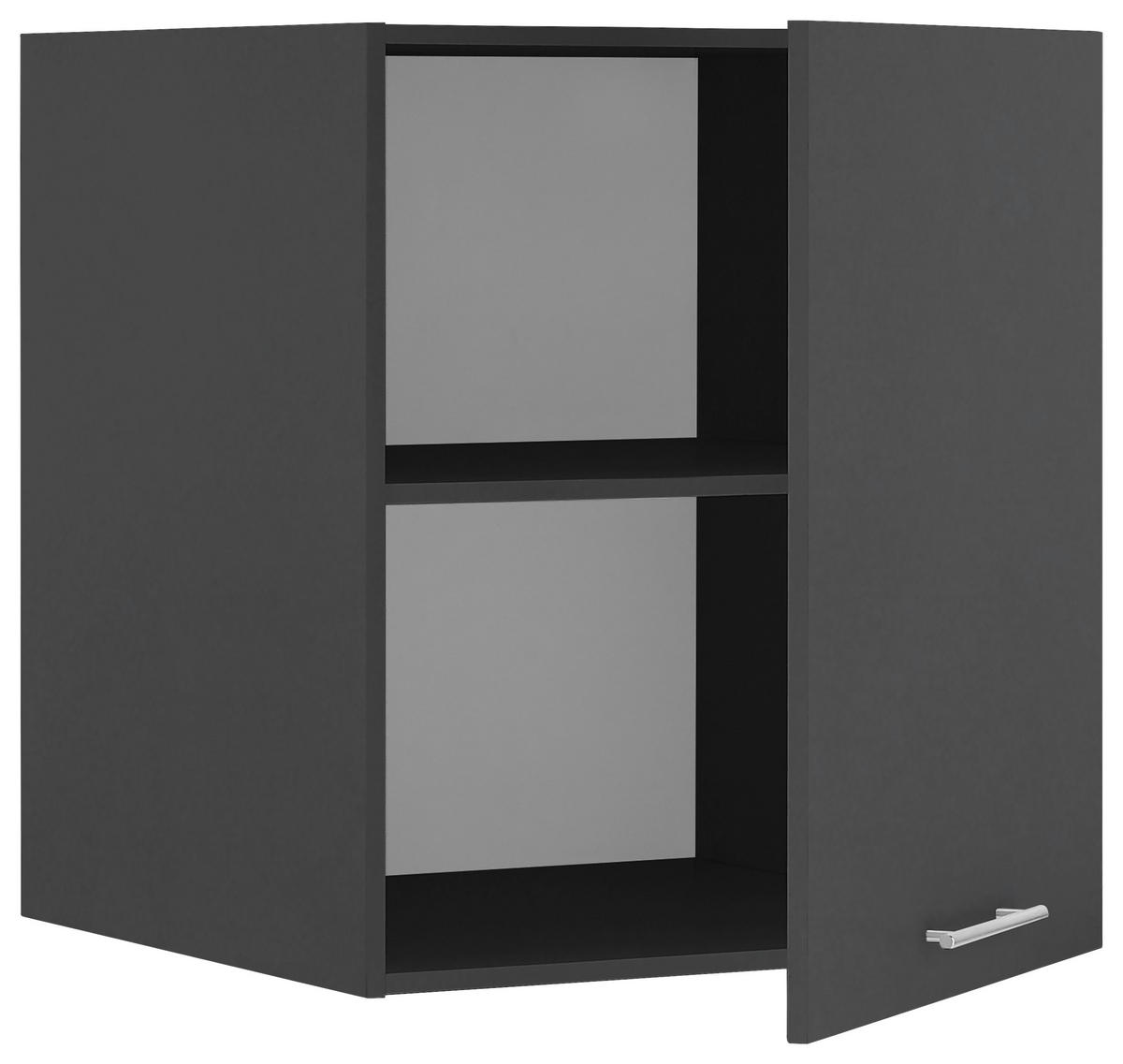 AUFSATZSCHRANK 68/76/68 cm   - Chromfarben/Anthrazit, Design, Holzwerkstoff/Metall (68/76/68cm)