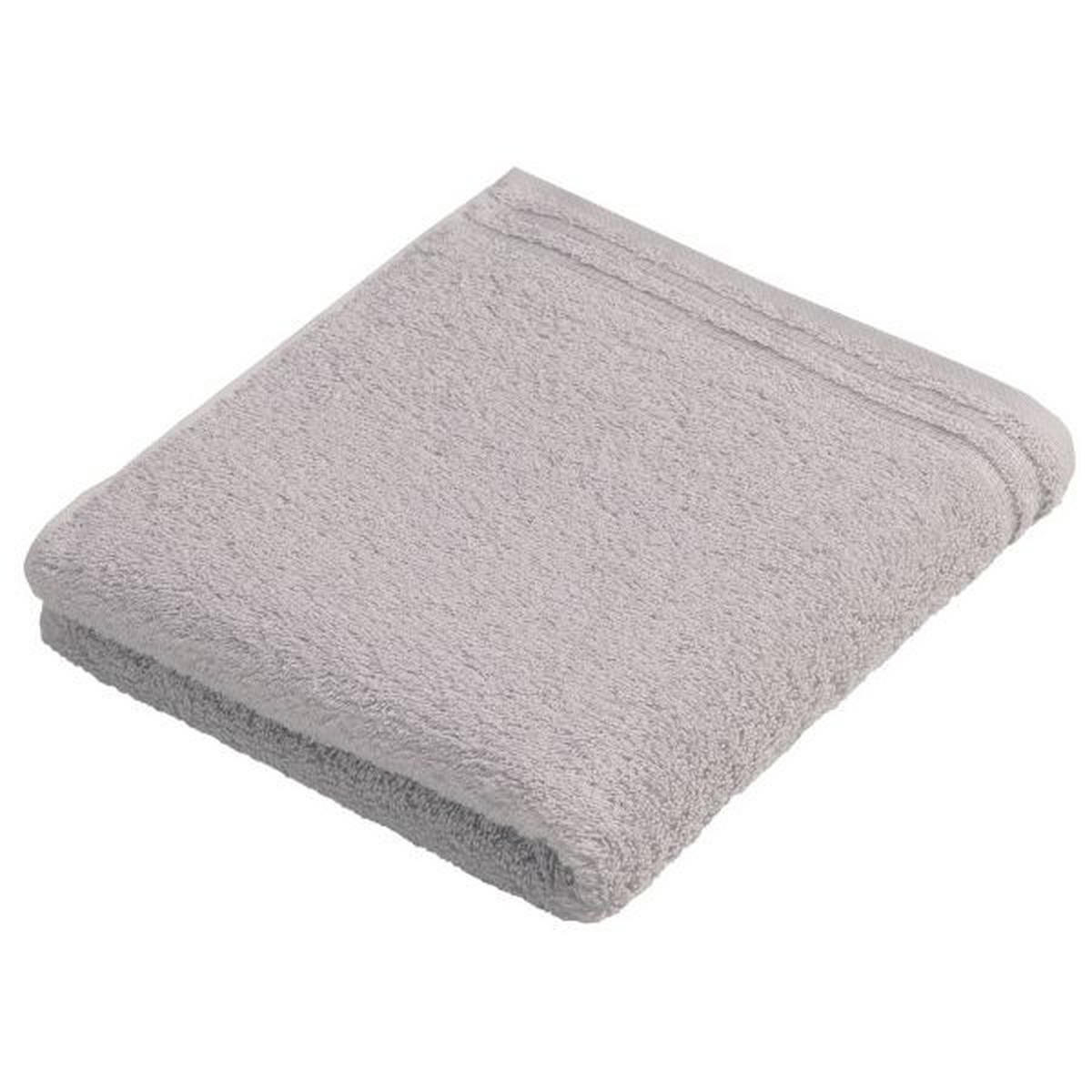 RUČNÍK, 50/100 cm, světle šedá - světle šedá, Basics, textil (50/100cm) - Vossen