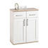 KOMMODE 76/91/38 cm - Eichefarben/Silberfarben, LIFESTYLE, Holzwerkstoff/Kunststoff (76/91/38cm) - Xora KOMMODE 76/91/38 cm - Eichefarben/Silberfarben, LIFESTYLE, Holzwerkstoff/Kunststoff (76/91/38cm) - Xora
