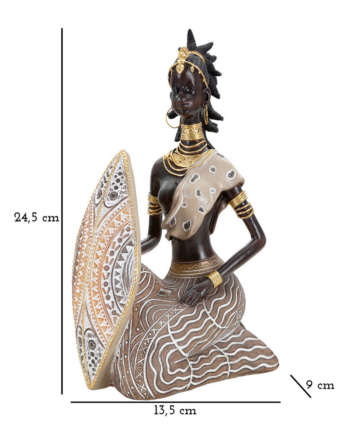 SKULPTUR - Multicolor, Basics, Kunststoff (13.5/24.5/9cm)