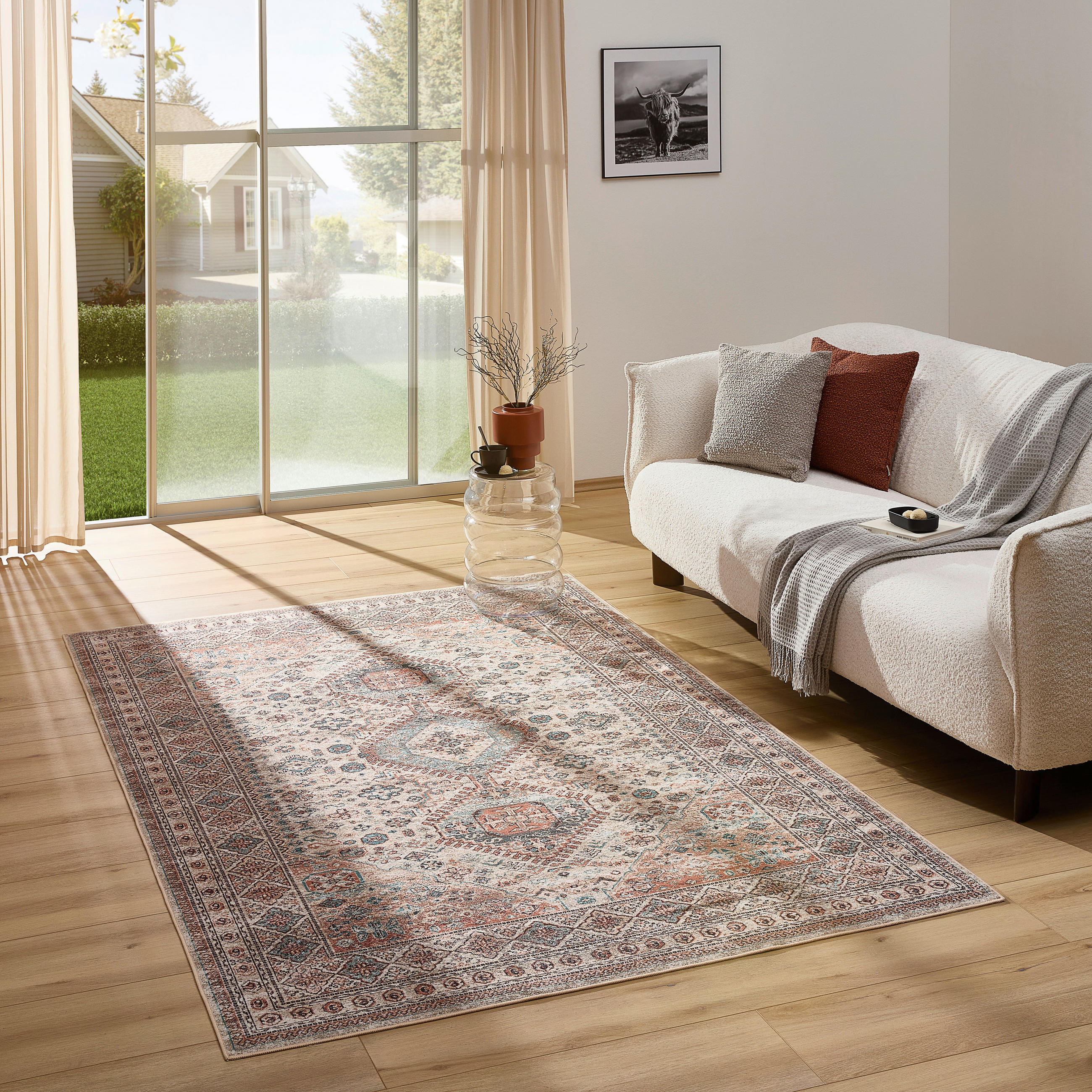 FLACHWEBETEPPICH 130/190 cm Beige  - Beige, KONVENTIONELL, Textil (130/190cm) - Novel