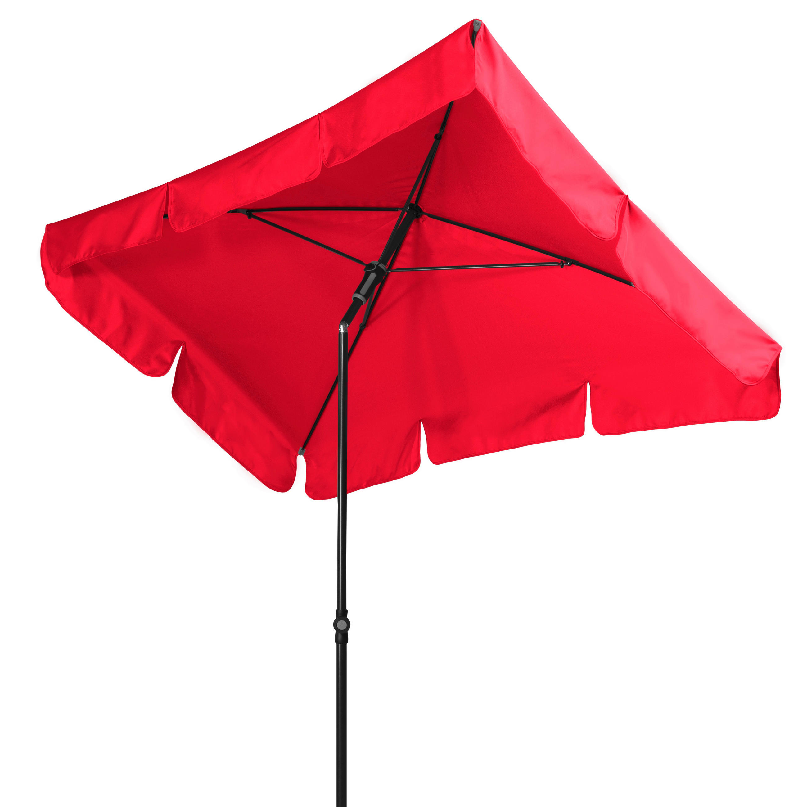 SONNENSCHIRM 225x120 cm  - Anthrazit/Rot, Basics, Textil/Metall (225/120cm) - Doppler