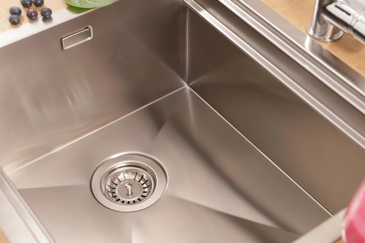 SPÜLE 17502000510484100-80  - Edelstahlfarben, Basics, Metall (51/25,8/48,4cm) - Respekta