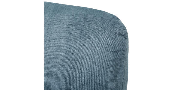 XXL-SESSEL Plüsch Petrol - Buchefarben/Petrol, Design, Holz/Textil (120/85/150cm) - Carryhome