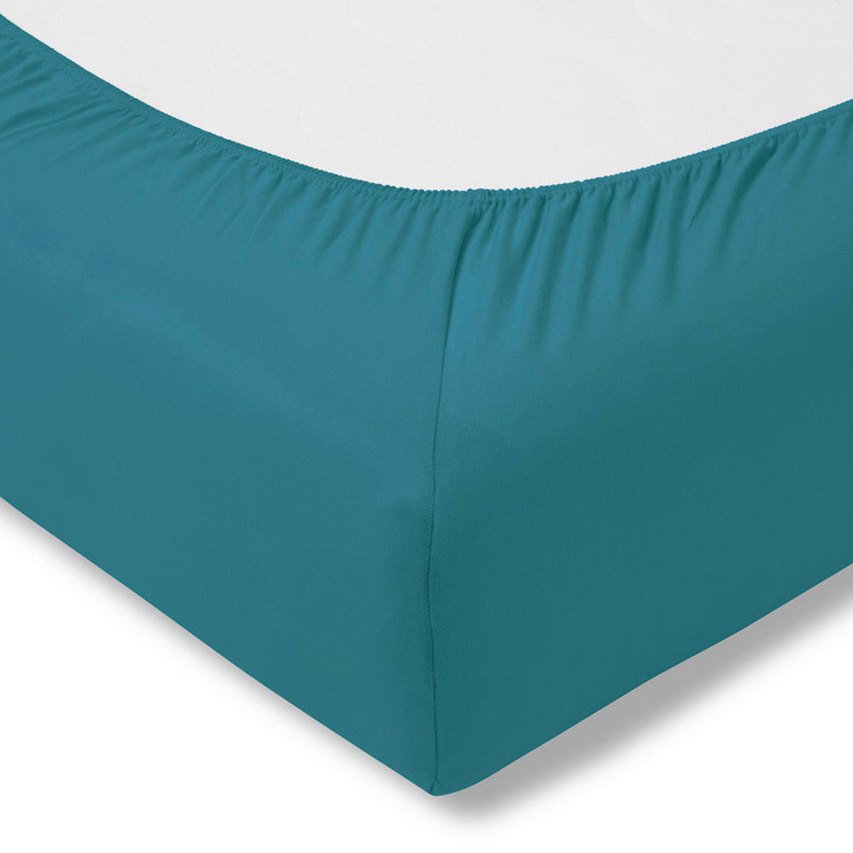 SPANNLEINTUCH 200/200 cm Single-Jersey  - Petrol, Basics, Textil (200/200cm) - Estella