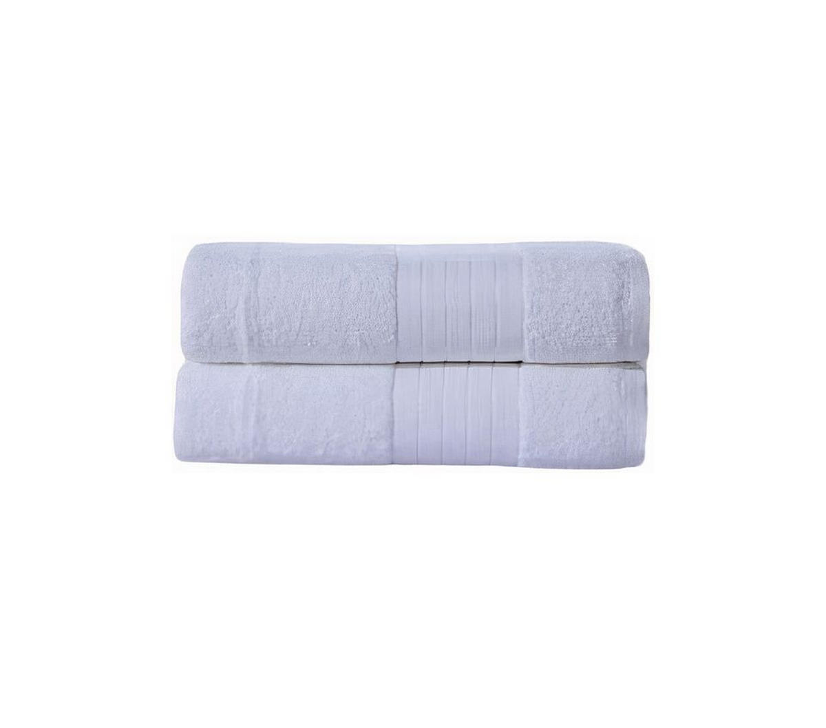 FROTTIERSET Weiß 2-teilig  - Weiß, KONVENTIONELL, Textil (70/140cm) - MID.YOU