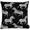 KISSENHÜLLE 46/46 cm  - Schwarz/Weiß, KONVENTIONELL, Textil (46/46cm) - Ambiente