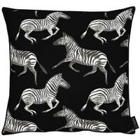 KISSENHÜLLE 46/46 cm  - Schwarz/Weiß, KONVENTIONELL, Textil (46/46cm) - Ambiente