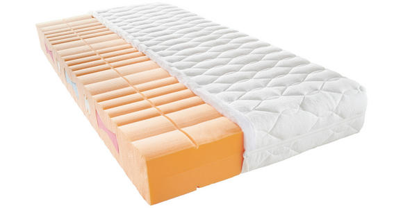 KALTSCHAUMMATRATZE 90/200 cm Höhe ca. 21 cm  - Weiß, Basics, Textil (90/200cm) - Sleeptex
