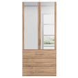 DREHTÜRENSCHRANK  in Sonoma Eiche  - Sonoma Eiche, Design, Glas/Holzwerkstoff (101/223/60cm) - Novel