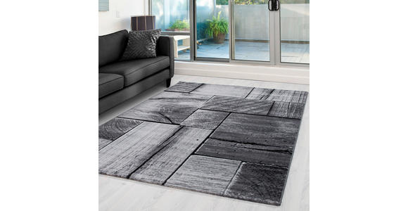 FLACHWEBETEPPICH 140/200 cm Parma Schwarz - Schwarz, Design, Textil (140/200cm) - Novel
