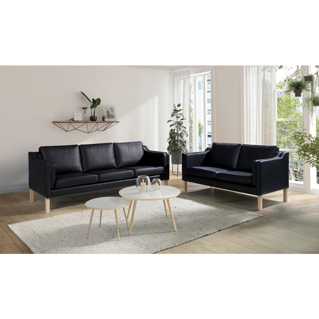 Thumbnail - Xxxl 3-Sitzer-Sofa, Hellbraun, Textil, Eiche, massiv, 208x84x82 cm, Armteil links, rechts, Typenauswahl, Wohnzimmer, Sof...