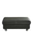 HOCKER Echtleder Dunkelgrau - Dunkelgrau, KONVENTIONELL, Leder/Kunststoff (112/45/69cm) - Himolla